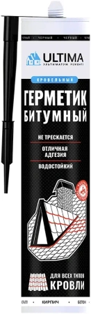 Герметик битумный для кровли "Ultima Bitum" 260мл 