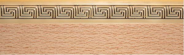 Карниз "Лабиринт/Греция" 3-х рядный 2,6м бук МК/Меандр "BroDecor" ССС