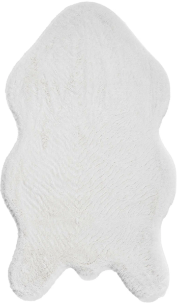 Коврик меховой SHAHINTEX 73х120 белый кролик 10