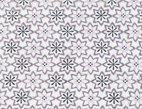 Клеенка EASY LACE YL-121H ажурная ПВХ серая с черным 1,32*22м