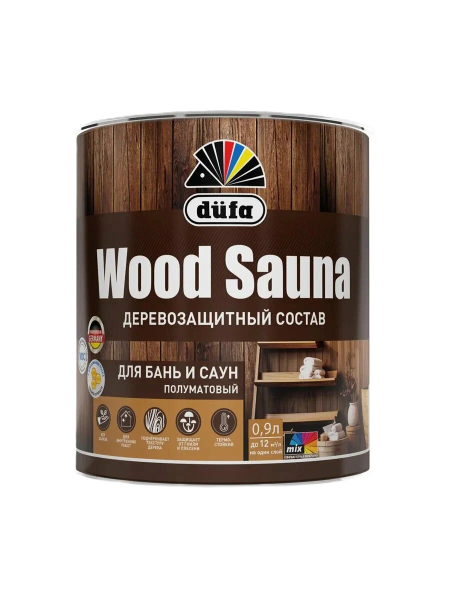 Древозащитный состав "Dufa WOOD SAUNA" 2,5л