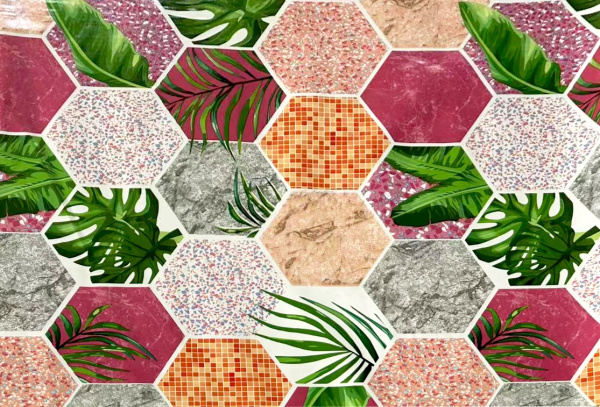 Клеенка ПВХ на тканевой основе Dekorelle Glance 576, разм. 1,4х20м