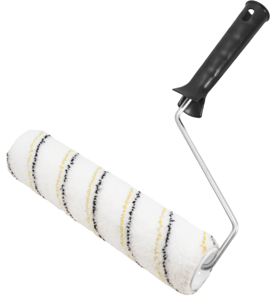 Валик микрофибра "Black Edition" 180мм, d42мм, ручка 6мм, ворс 9мм