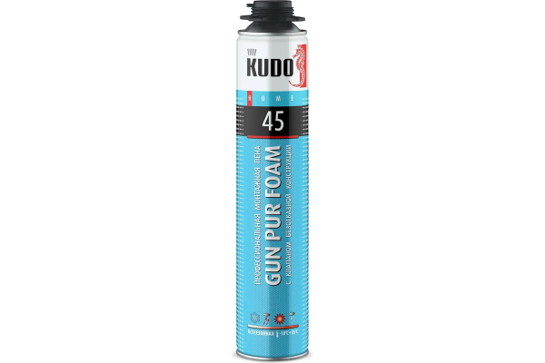 Пена полиуретановая монтажная бытовая всесезонная "KUDO HOME 20+" 650мл (12)
