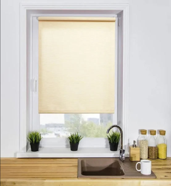 Мини Ролета Кантри LM 51-01  61*160 (светло-бежевый) Р ВЫВЕДЕНЫ