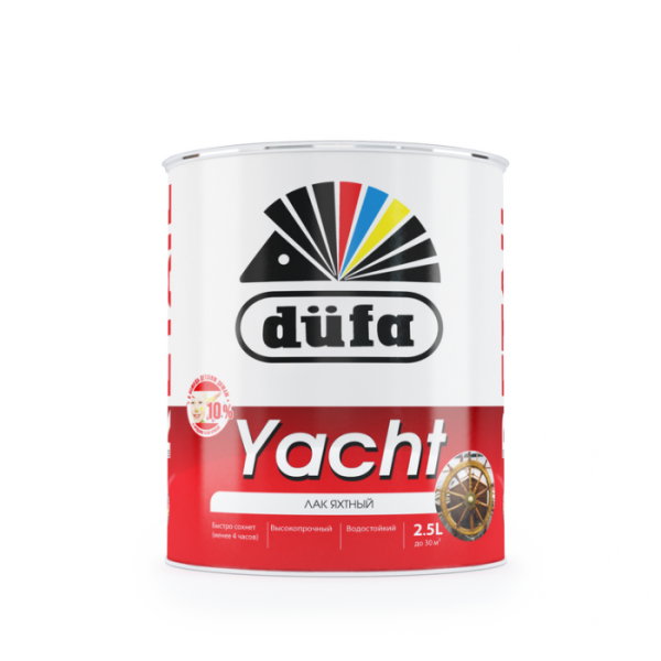 Лак яхтный полуматовый "Dufa YACHT"  0,75л