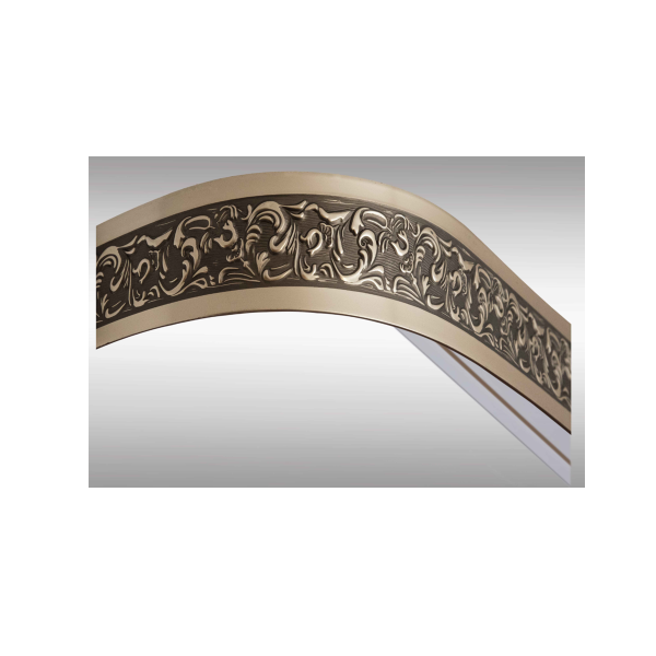 Карниз "Богемия" 3,6 платина  МК /"BroDecor" №341 ССС