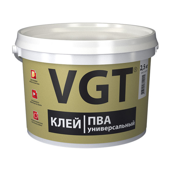 Клей ПВА универсальный ВГТ 1кг (6)