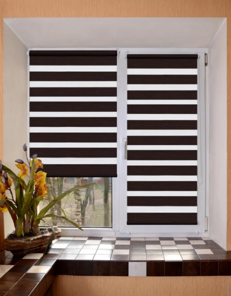 Мини Ролета Винтаж LB 50-06  90*160 (венге) Р ВЫВЕДЕНЫ