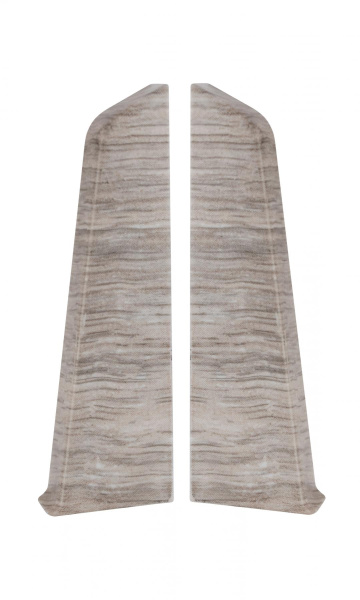 Заглушки к плинтусу  TERA Альба  72мм (2шт)