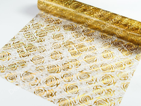 Клеенка силиконовая Dekorelle 021-G (прозрачный фон) 0,8*20м