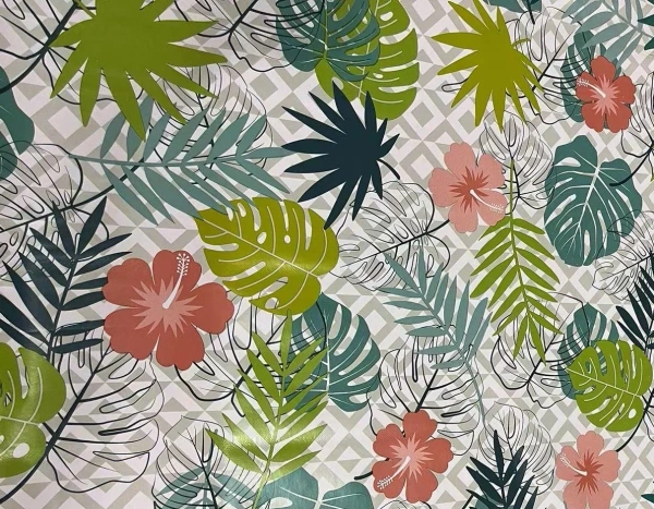 Клеенка ПВХ на нетканной основе Dekorelle Jakline 482, разм. 1,4x20м