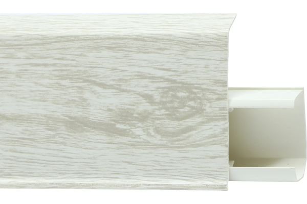 Плинтус ПВХ c съемной панелью TERA №705 Дуб атлантик  72мм (24)