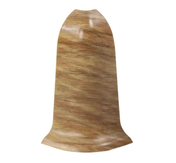 Угол наружный с держателем к плинтусу "WIMAR" 58мм Дуб обыкновенный (уп. 2шт)