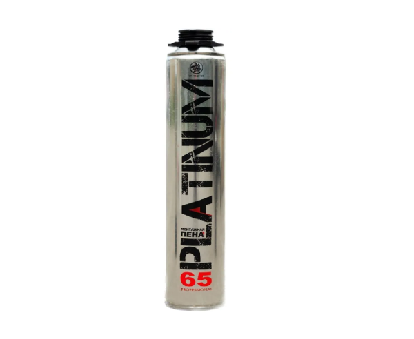 Пена монтажная "PLATINUM 65 PRO" профессиональная 800мл/900мл (16)