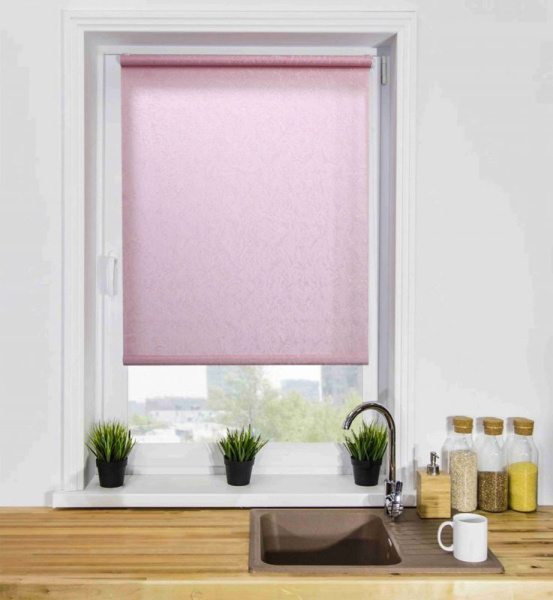 Мини Ролета Жаккард LM 66-08 64*215 (розовый) Р