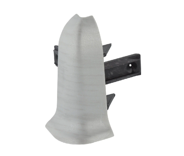 Угол наружный с держателем к плинтусу "WIMAR" 58мм Аустер (уп. 2шт)