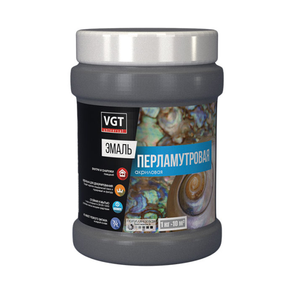 Эмаль акриловая ВД-АК-1179 универсальная перламутровая "Гранат" ВГТ 0,23кг (6)    РАСПРОДАЖА