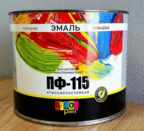 Эмаль светло-голубая ПФ-115 "Dekor paint" 1,8кг (6) ССС