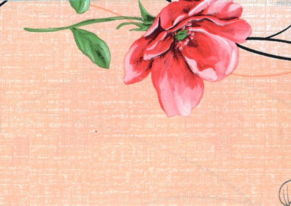 8258 Пленка самоклеящаяся D&B 0,45*8м  розы на бежевом  /20