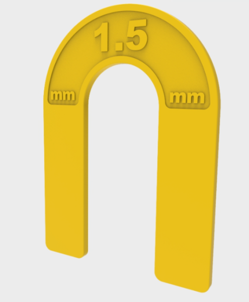 Подкова многоразовая 1,5мм "DECOR" (пакет 100шт) ССС