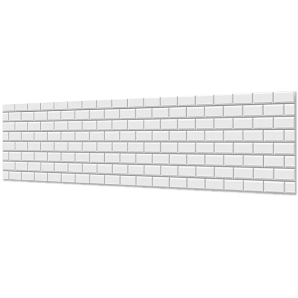 Декоративная панель "Белая плитка" 2000х600мм