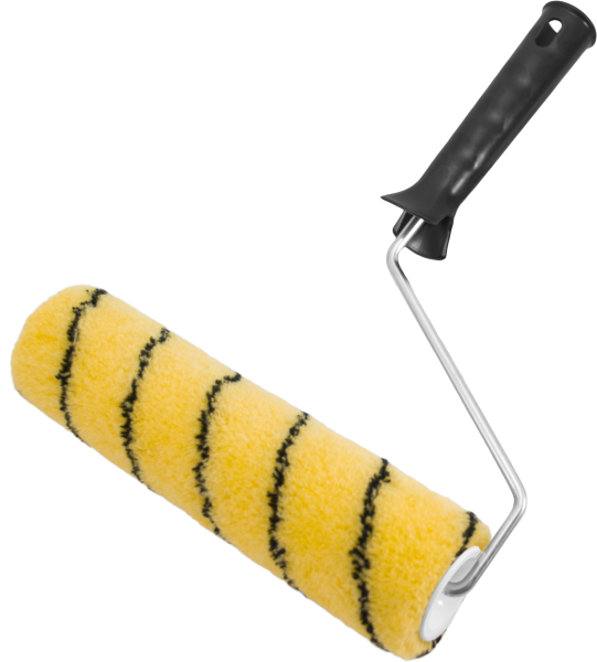 Валик полиакрил Тигр "Black Edition" 240мм, d42мм, ручка 6мм, ворс 11мм