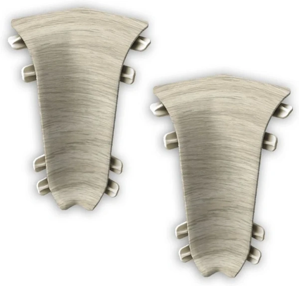 Угол внутренний к плинтусу 55мм "Лексида" 403 Дуб верде (упак. 20шт)