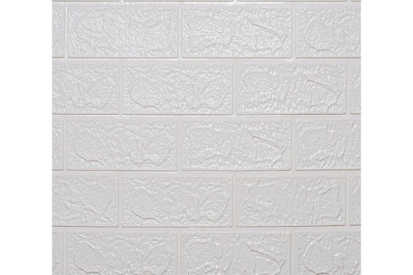 Самоклеящаяся 3D панель Dekorelle 016 белый, разм. 70x77см, толщина 3мм (10шт)