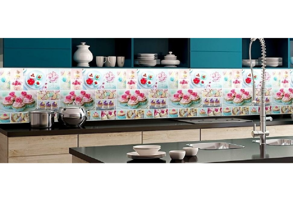 Фартук "Гламур" ABS-пластик (термоперевод) 3000*600*1,5мм КомфортПласт