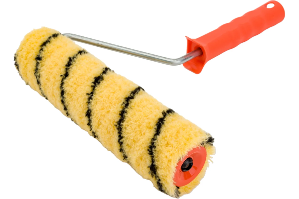 Валик полиакрил тигр Black White 180мм, d 42мм, 2К ручка 8мм, ворс 11мм