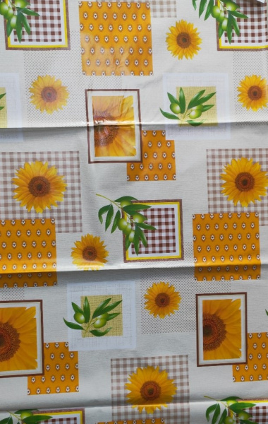 Клеенка ПВХ на нетканной основе Dekorelle Jakline 661, разм. 1,4x20м