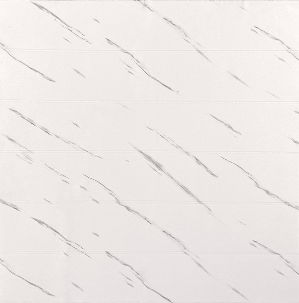 Панель самоклеящаяся 3D вспененная "Мрамор белый" 700х700мм (30)