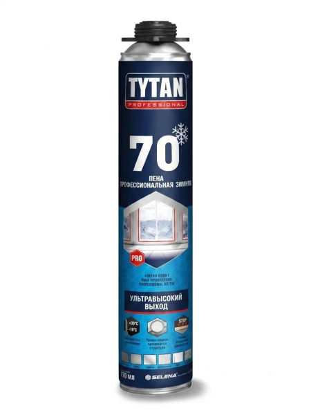 Пена профессиональная "Tytan Professional 70" 870мл,  зимняя