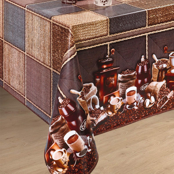 060А Клеенка DEKORAMA Кофе 1.4*20м