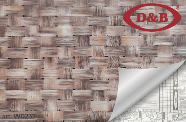 0237W Пленка самоклеящаяся D&B 0,45*8м  плетенка  /20