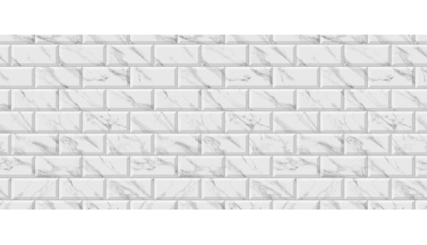 Фартук "Плитка Мрамор" ABS-пластик (термоперевод) 3000*600*1,5мм КомфортПласт