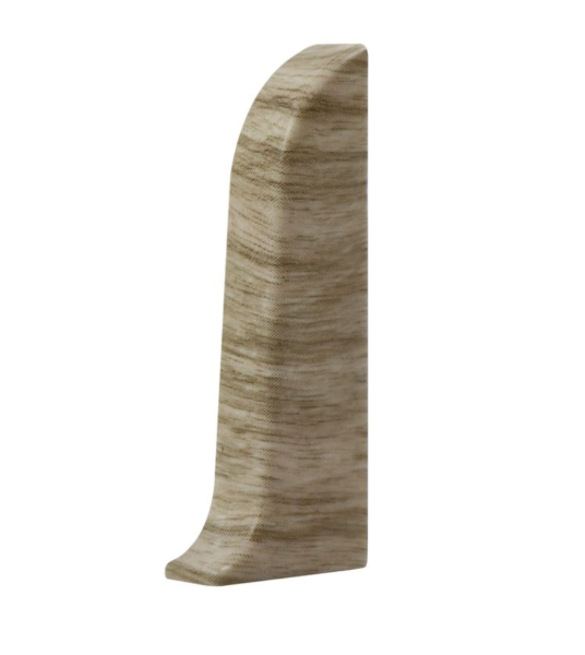 Заглушка к плинтусу "WIMAR" 58мм Дуб ведре правая (25)