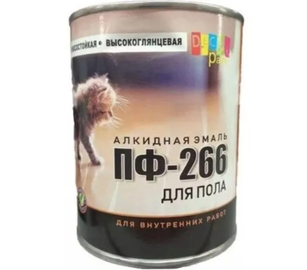 ЭмальПФ-266 красно-коричневая "Dekor paint"20кг