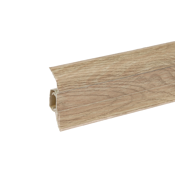 Плинтус напольный с кабель-каналом "WIMAR" №837 Дуб новарский 58мм (40)