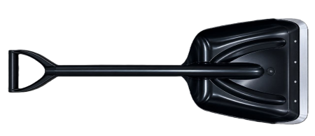 Автомобильная лопата "АвтоЛюкс" 200*250*700 пластиковая,литая,с планков 