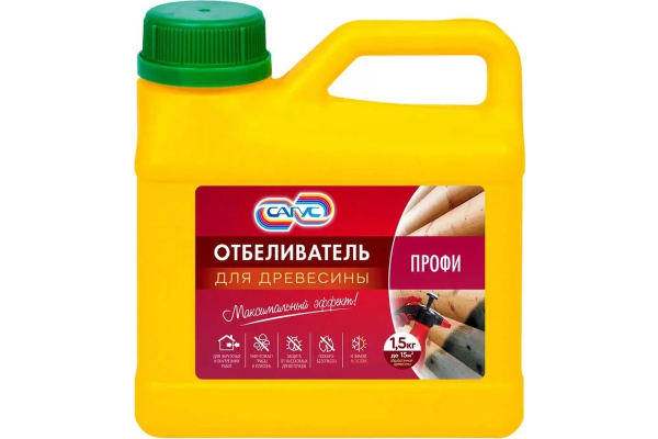 Отбеливатель древесины САГУС Профи 1,5 кг.