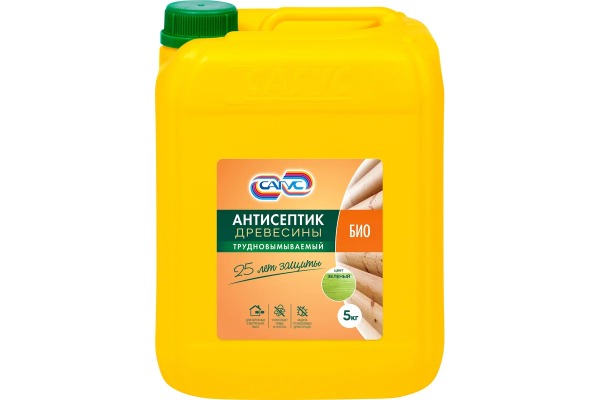 Антисептик древесины трудновымываемый САГУС Био 5кг