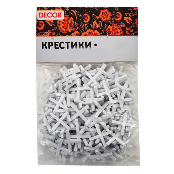 Крестики для кафеля 4,0мм "DECOR" (100шт) ССС