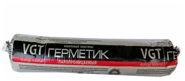 Герметик акриловый "Паропроницаемый" ВГТ для нар/внутр. работ белый 0,9кг (9)
