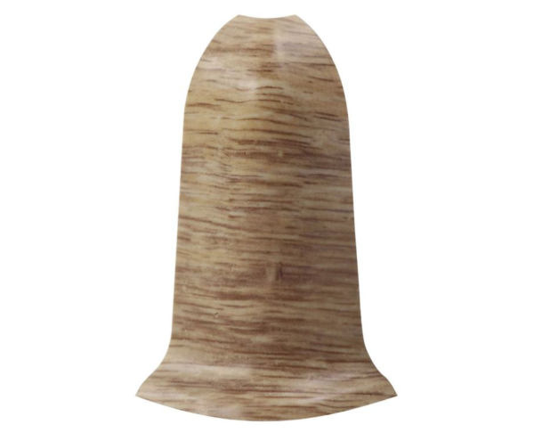 Угол наружный с держателем к плинтусу "WIMAR" 58мм Дуб гроссо (уп. 2шт)