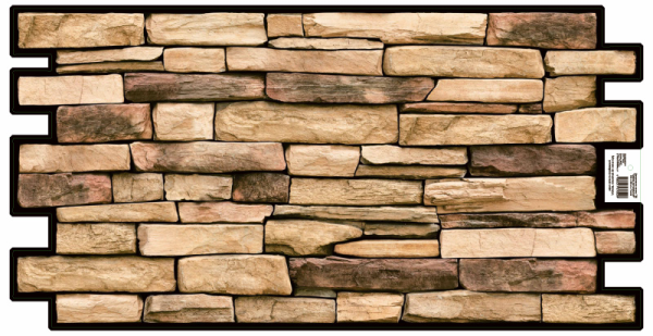 Панель ПВХ "Сланец натуральный" 498х980мм (10)