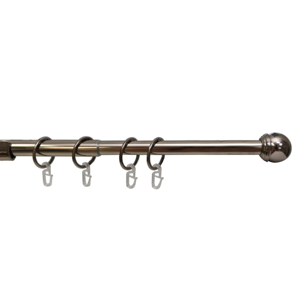 Телескоп.однорядн.карниз, Наконечник Классика, Коньяк, 16/19мм ,160-320см,