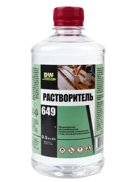 Растворитель 649 "DECORWAY"  0,5л 