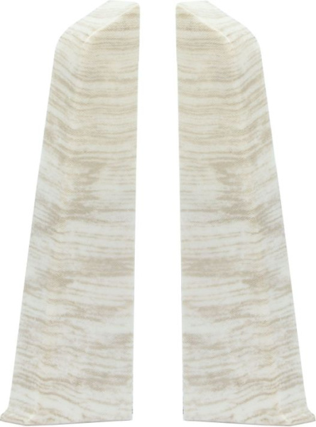 Заглушки к плинтусу  TERA Дуб атлантик  72мм (2шт)